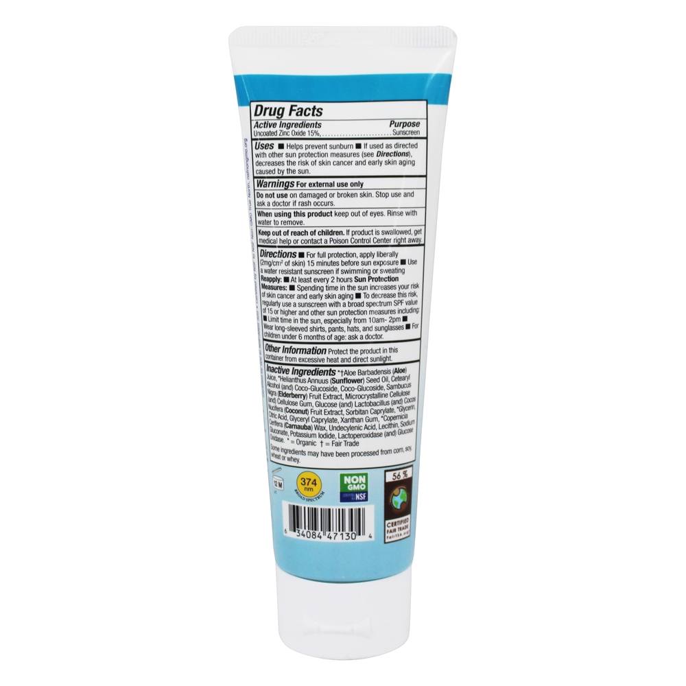 Loção Protetora Natural de Zinco Claro Natural Spectrum 30 SPF 30 cheiro - 4 fl. oz. Badger - Imagem 2