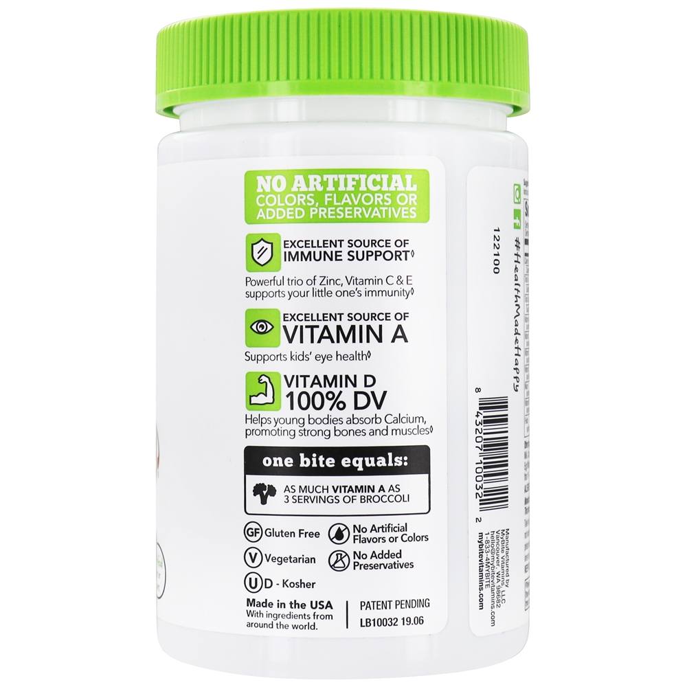 Multi Kids Complete Multivitamínico com A, C, D, E + Leite de Zinco Chocolatey - 30 Mordidas MyBite Vitamins - Imagem 3