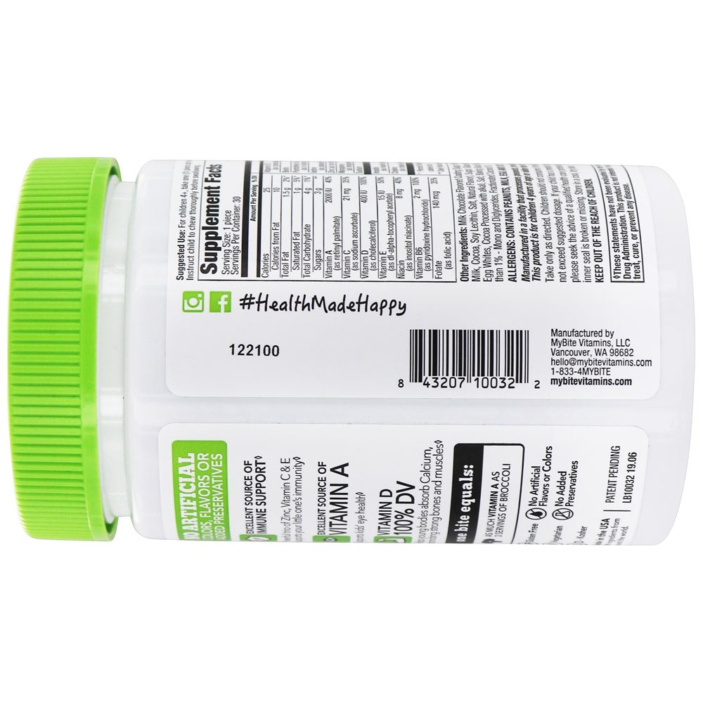 Multi Kids Complete Multivitamínico com A, C, D, E + Leite de Zinco Chocolatey - 30 Mordidas MyBite Vitamins - Imagem 4