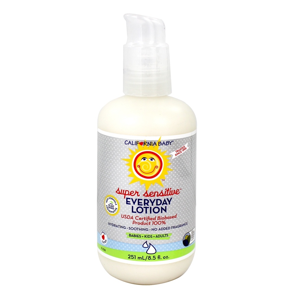Super Sensitive Everyday Lotion Fragrance Gratuito - 8.5 oz. California Ba