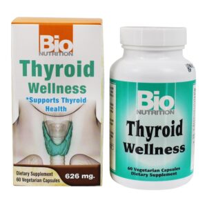 Bem-estar da tiróide 626 mg. - Cápsulas vegetarianas 60 Bio Nutrition