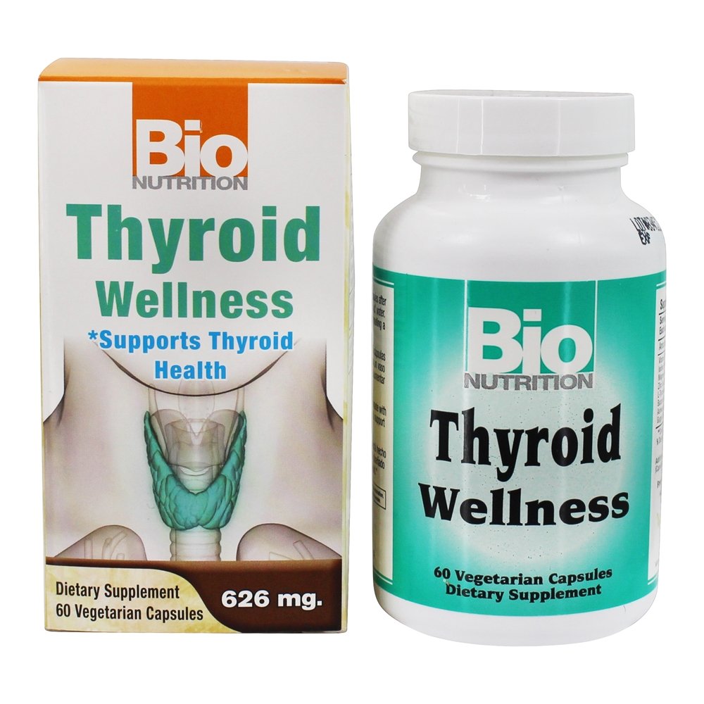 Bem-estar da tiróide 626 mg. - Cápsulas vegetarianas 60 Bio Nutrition