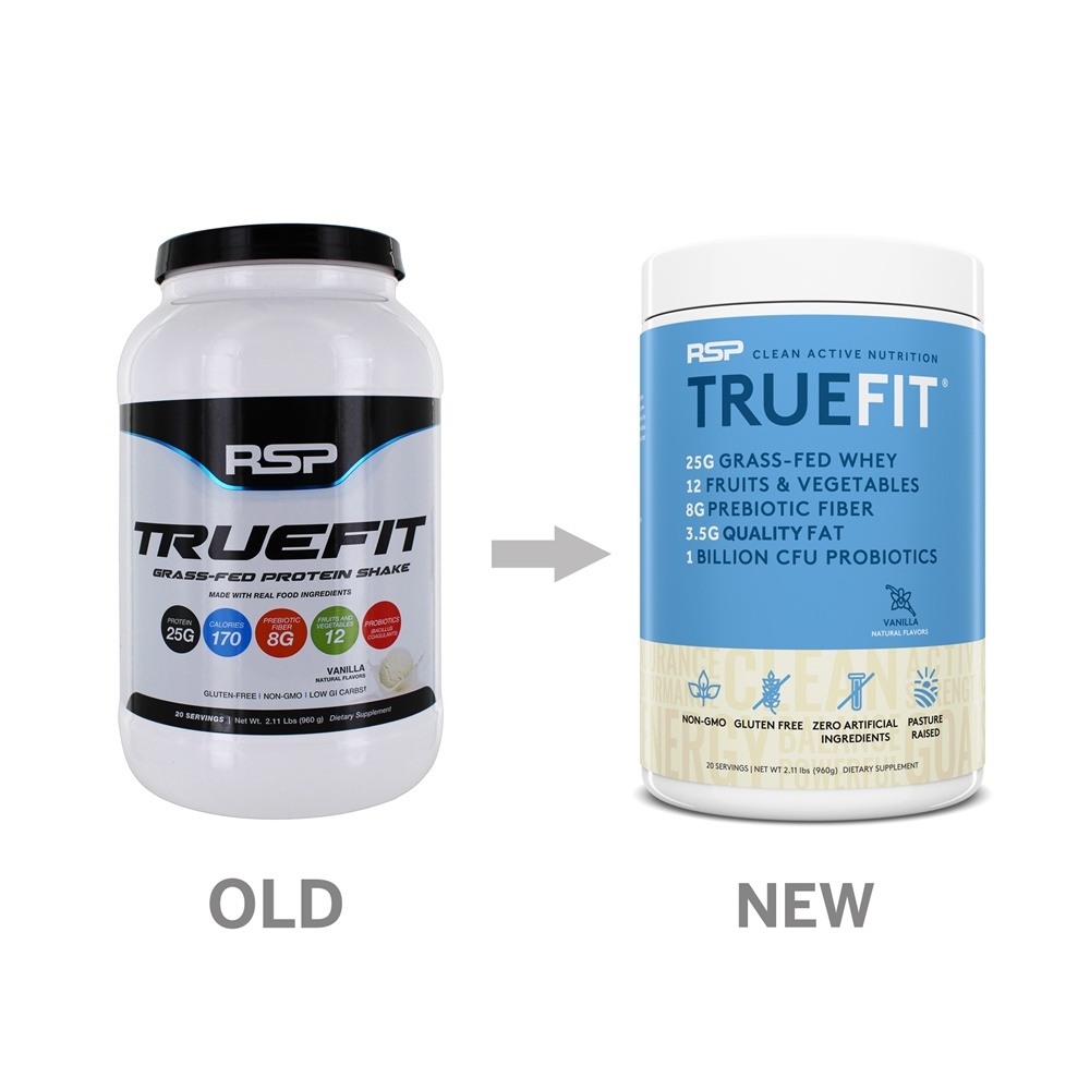 TrueFit Grass-Fed Proteína Shake Em Pó Baunilha - 2.11 lbs. RSP Nutrition - Imagem 4
