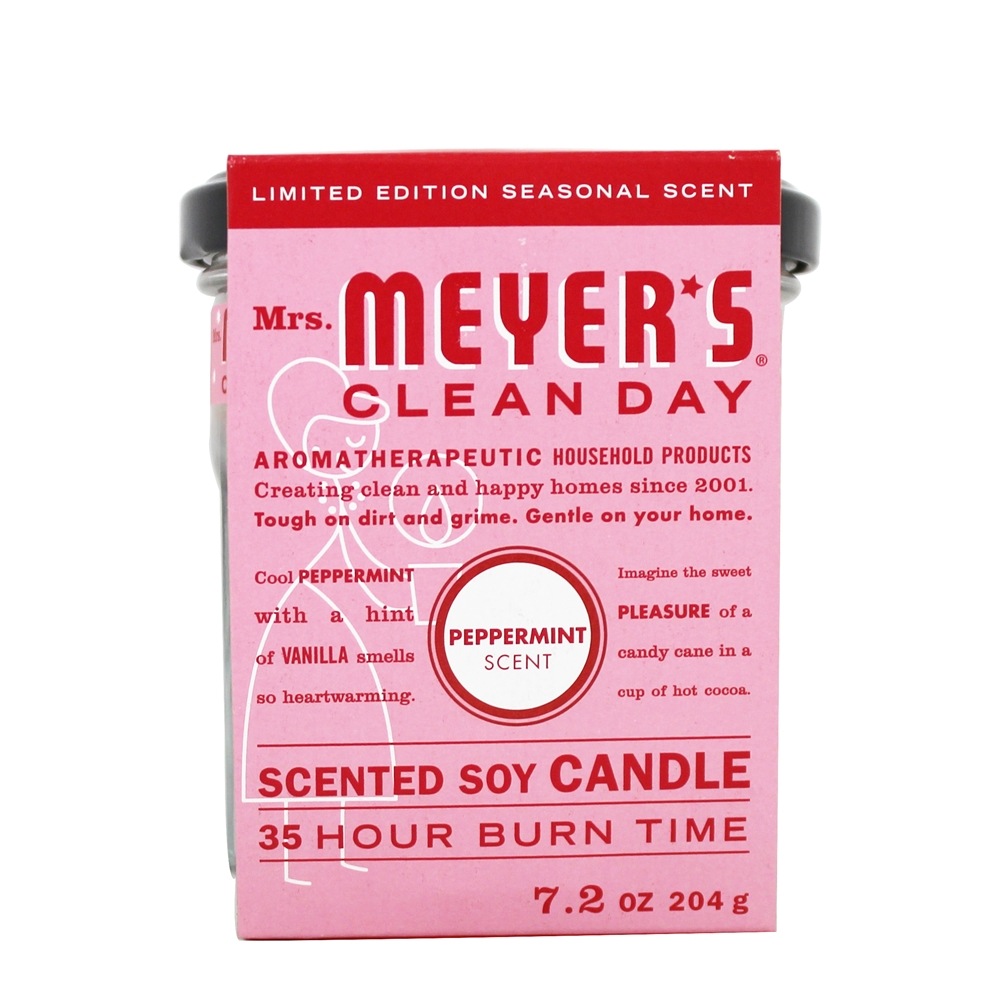 Dia limpo, perfumado, pimenta de soja, vela, hortelã - 7.2 oz. Mrs. Meyer's - Imagem 2