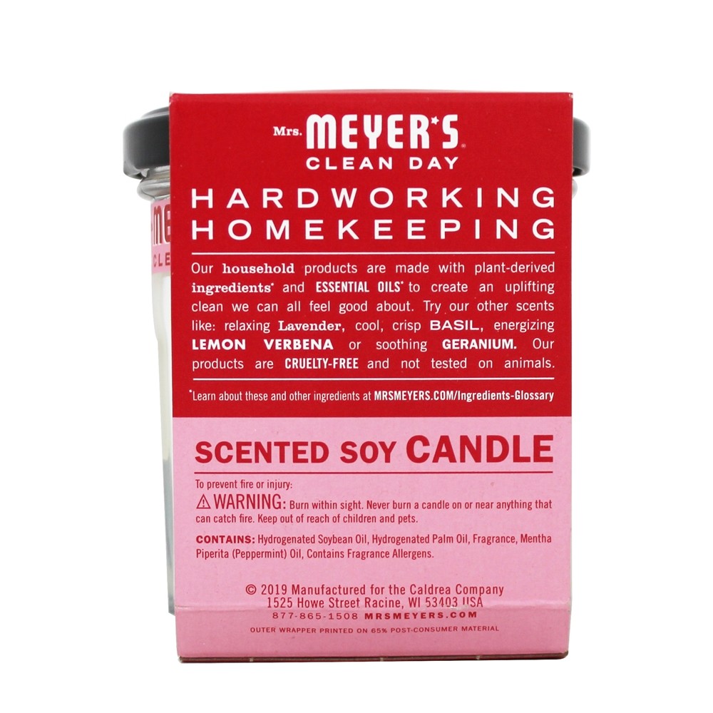 Dia limpo, perfumado, pimenta de soja, vela, hortelã - 7.2 oz. Mrs. Meyer's - Imagem 3