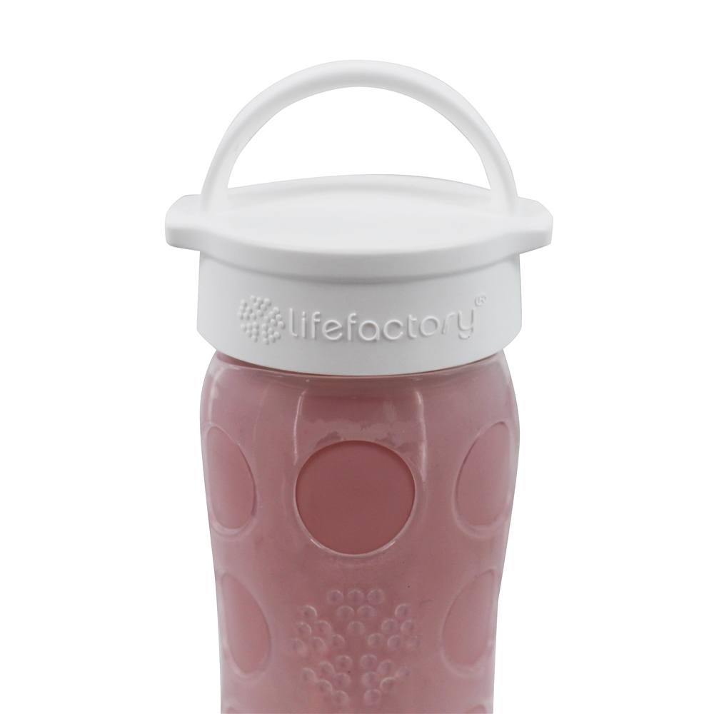 Garrafa de vidro de hidratação com tampa clássica e silicone manga rosa Ombre - 16 oz. Lifefactory - Imagem 5