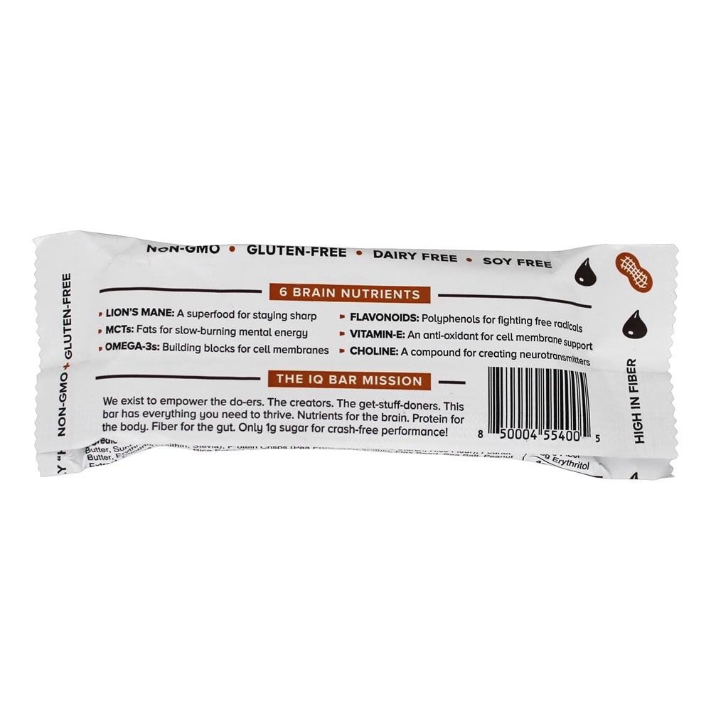 Chip de manteiga de amendoim para bar cérebro + corpo - 1.6 oz. IQ Bar - Imagem 2