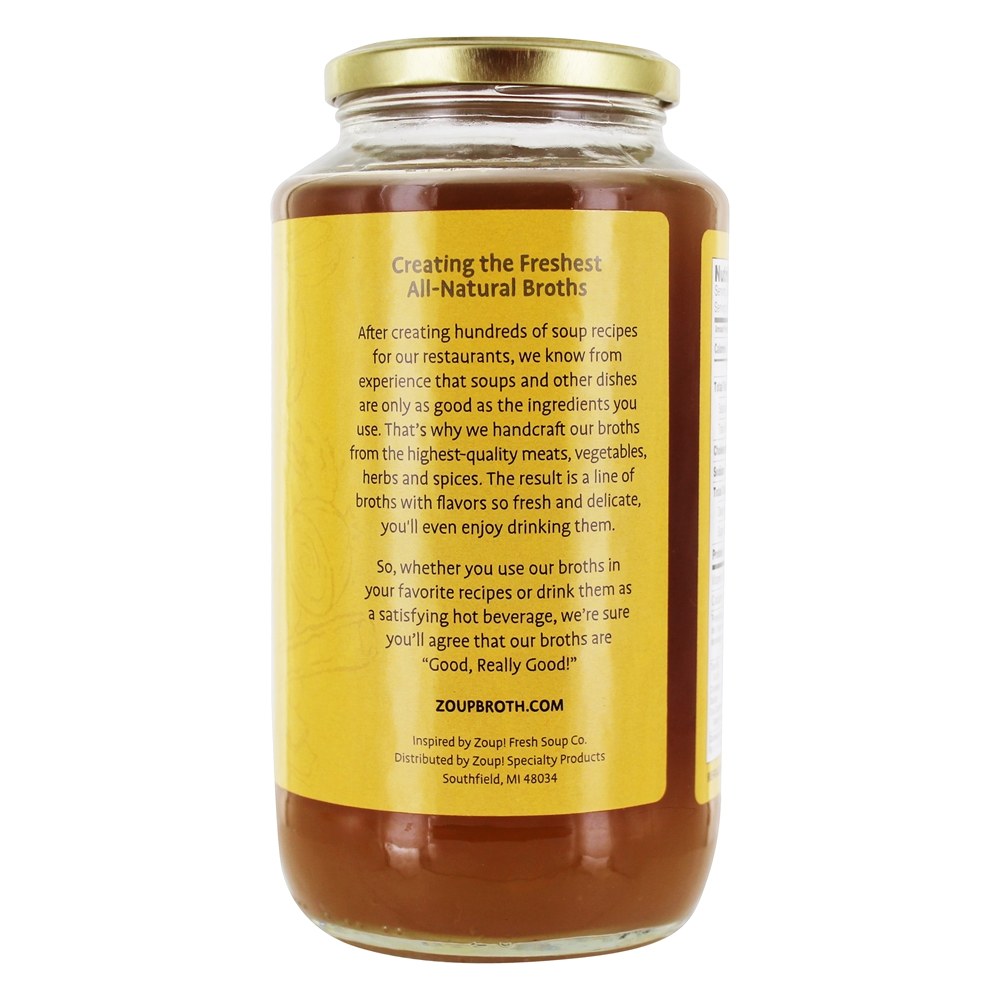 Bom, realmente bom osso caldo de frango - 31 fl. oz. Zoup - Imagem 3