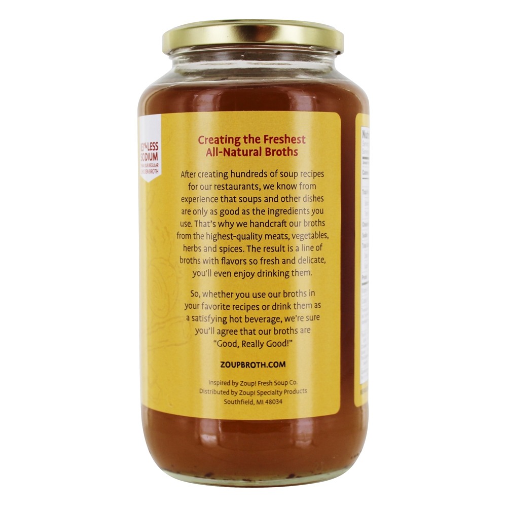 Bom, realmente bom baixo caldo de sódio frango - 31 fl. oz. Zoup - Imagem 3