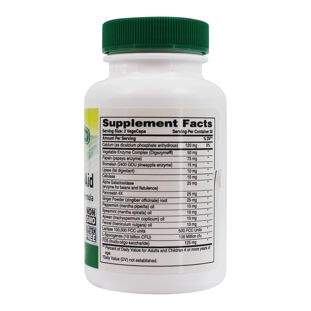 Fórmula Multi-Enzima Digest-Aid - 60 Cápsula (s) vegetal (s) Health Thru Nutrition - Imagem 2