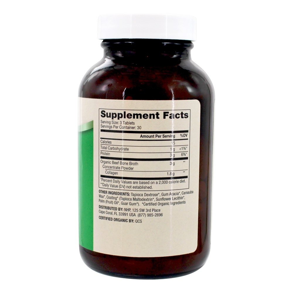 Colágeno Orgânico do caldo de carne de bovino alimentado com capim - 90 Tablet (s) Dr. Mercola - Imagem 2