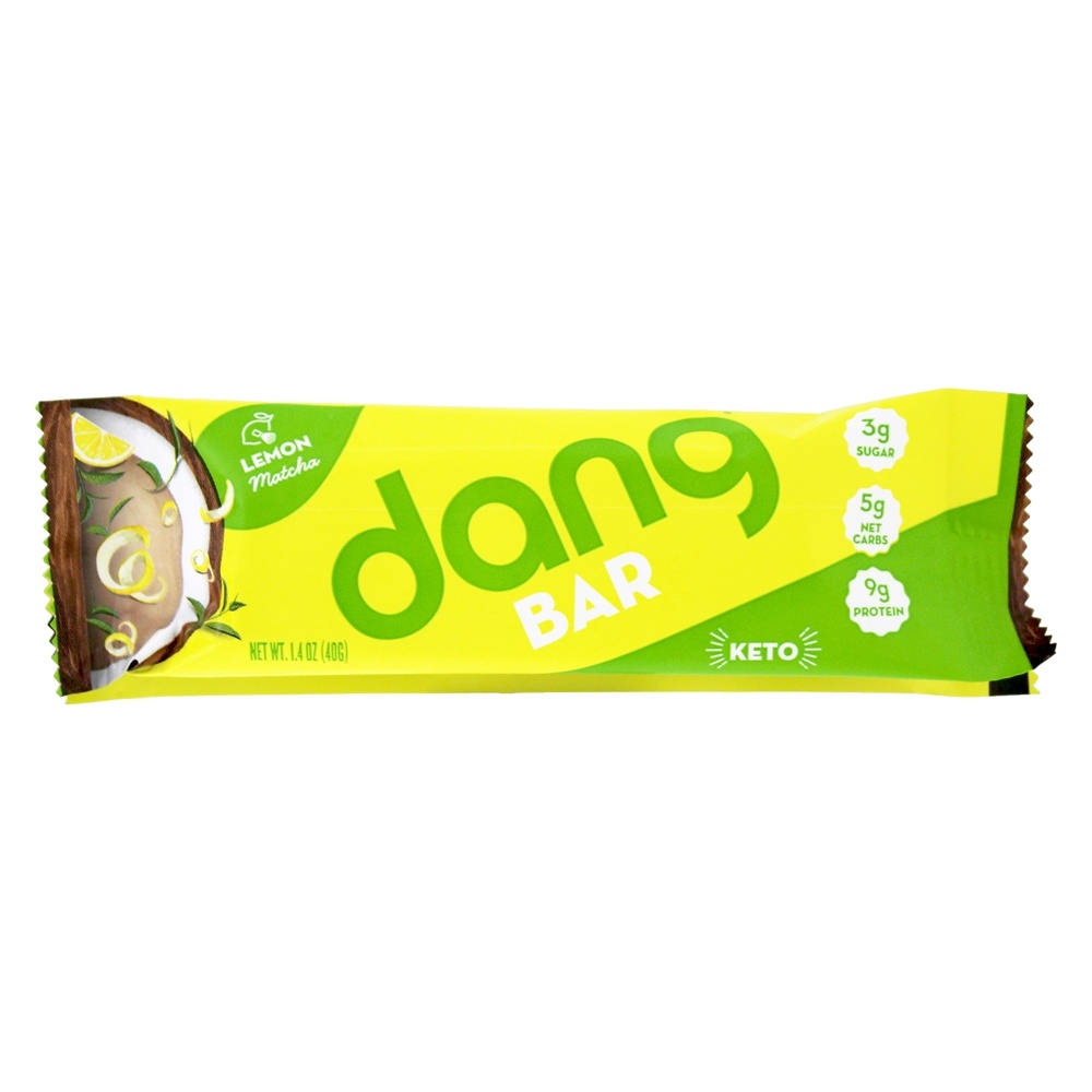 Caixa de Barras Keto à Base de Plantas com Limão Matcha - 12 Barras Dang - Imagem 3