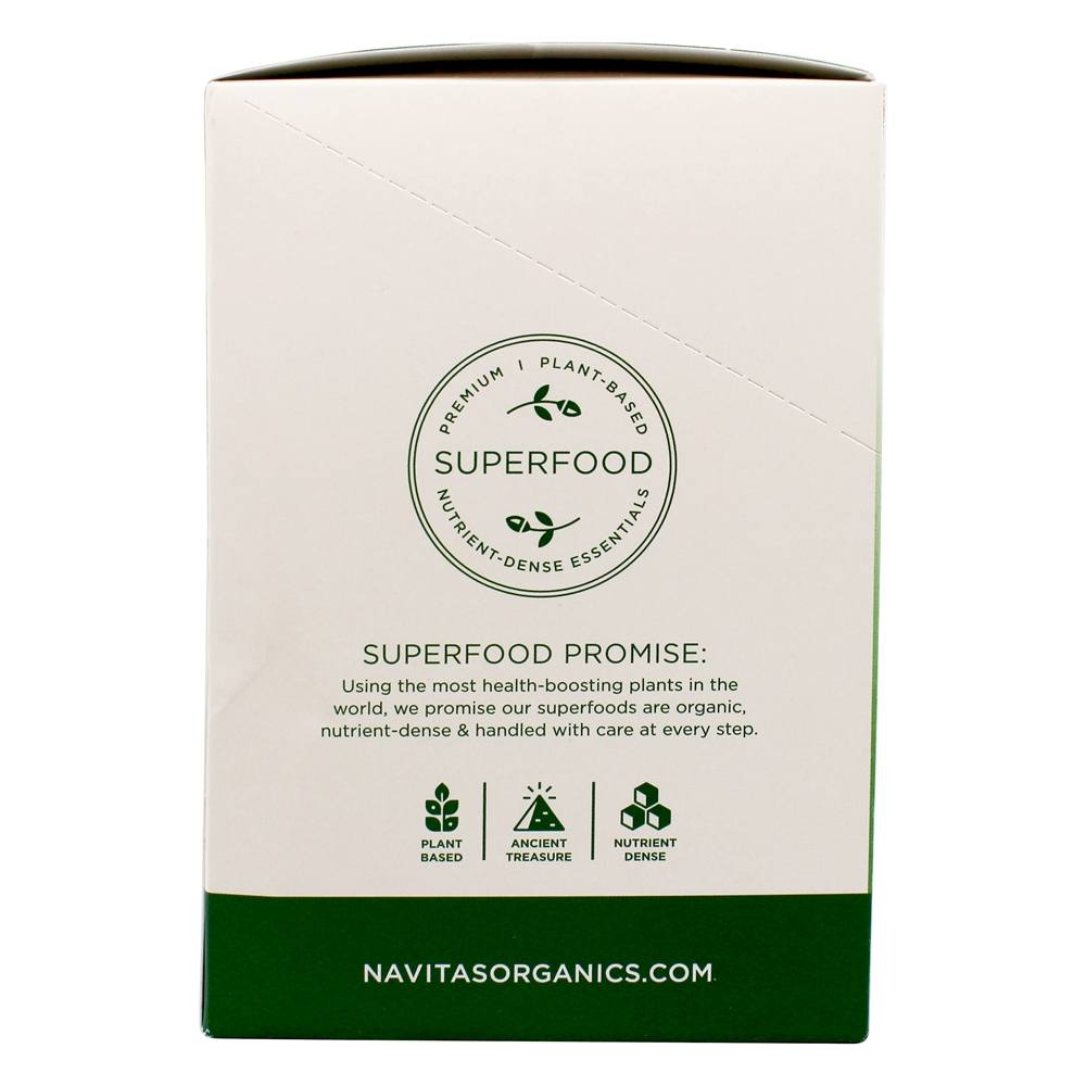 Latte Orgânico Superfood Bebida Mix Matcha - Pacote 10 Navitas Organics - Imagem 2