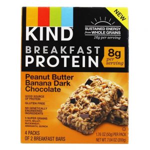 Comprar barras de proteína no café da manhã manteiga de amendoim banana dark chocolate - 4 pacote (s) kind bar preço no brasil barras de nutrição barras nutricionais suplemento importado loja 21 online promoção -