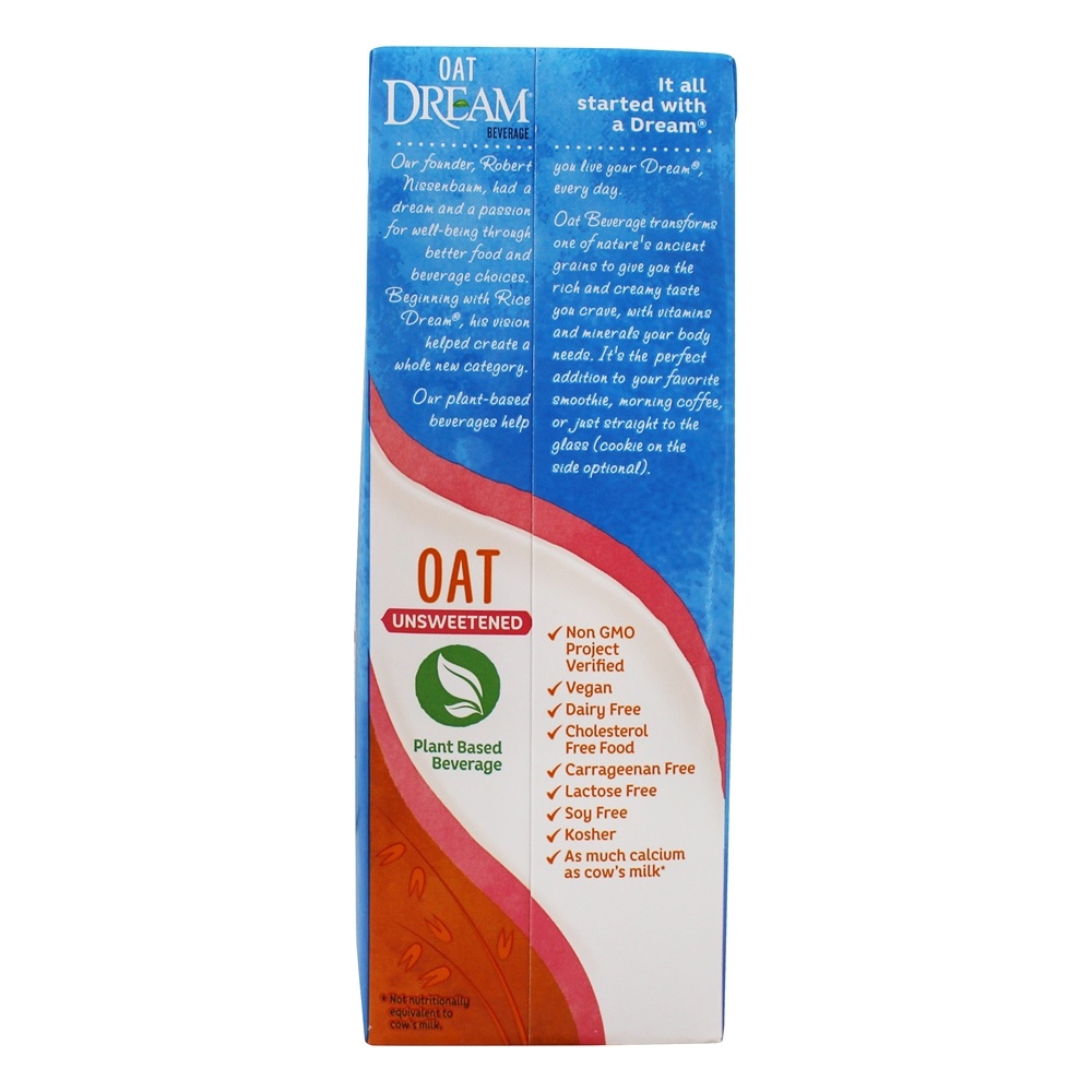 Leite de aveia sem açúcar - 32 fl. oz. Dream - Imagem 3