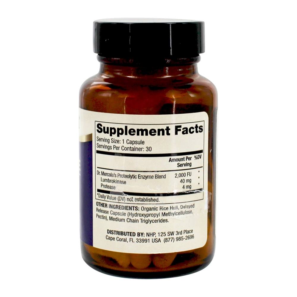 Fórmula de enzimas lombarquinase - Cápsulas 30 Dr. Mercola - Imagem 2