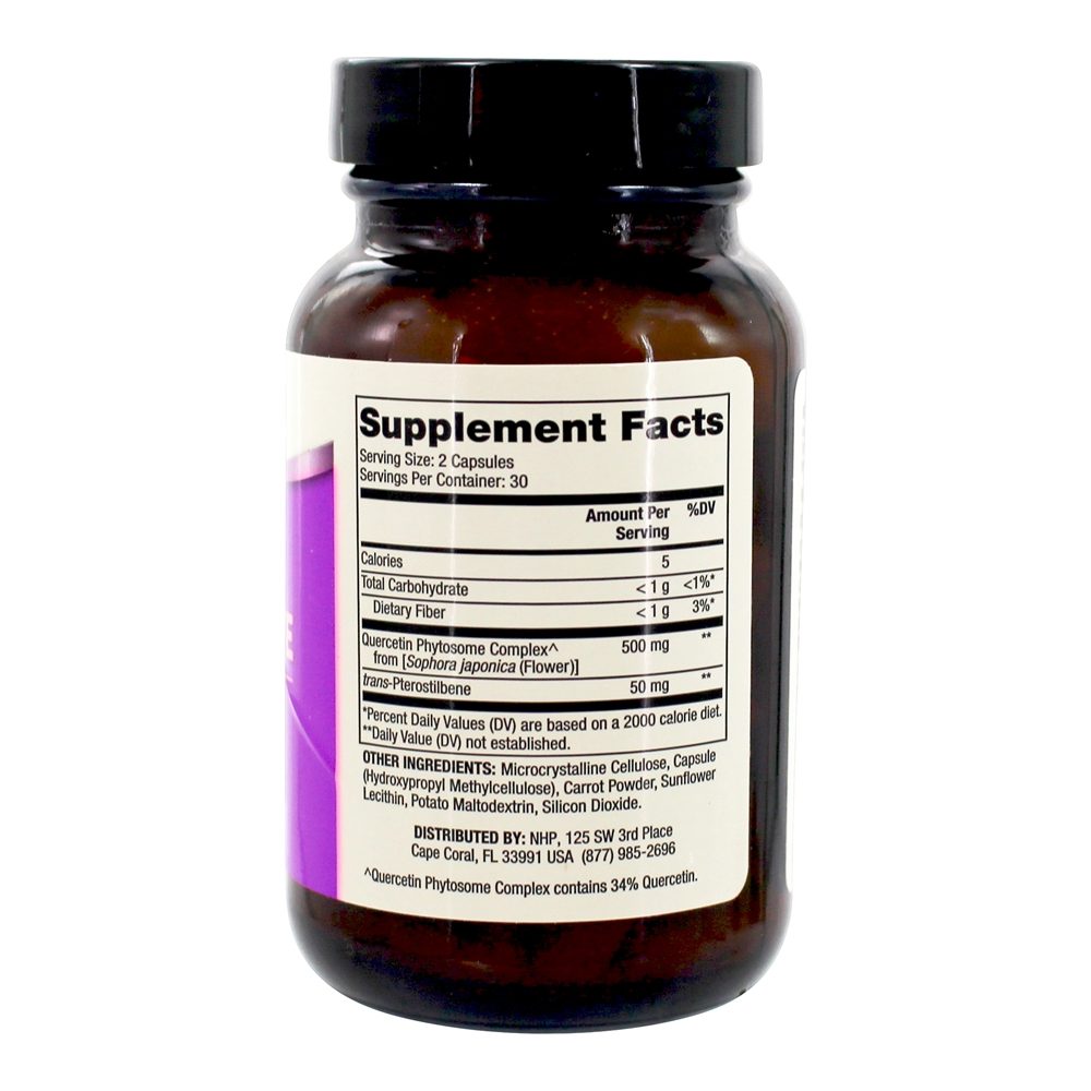 Quercetin and Pterostilbene Advanced Formula - Cápsulas 60 Dr. Mercola - Imagem 2