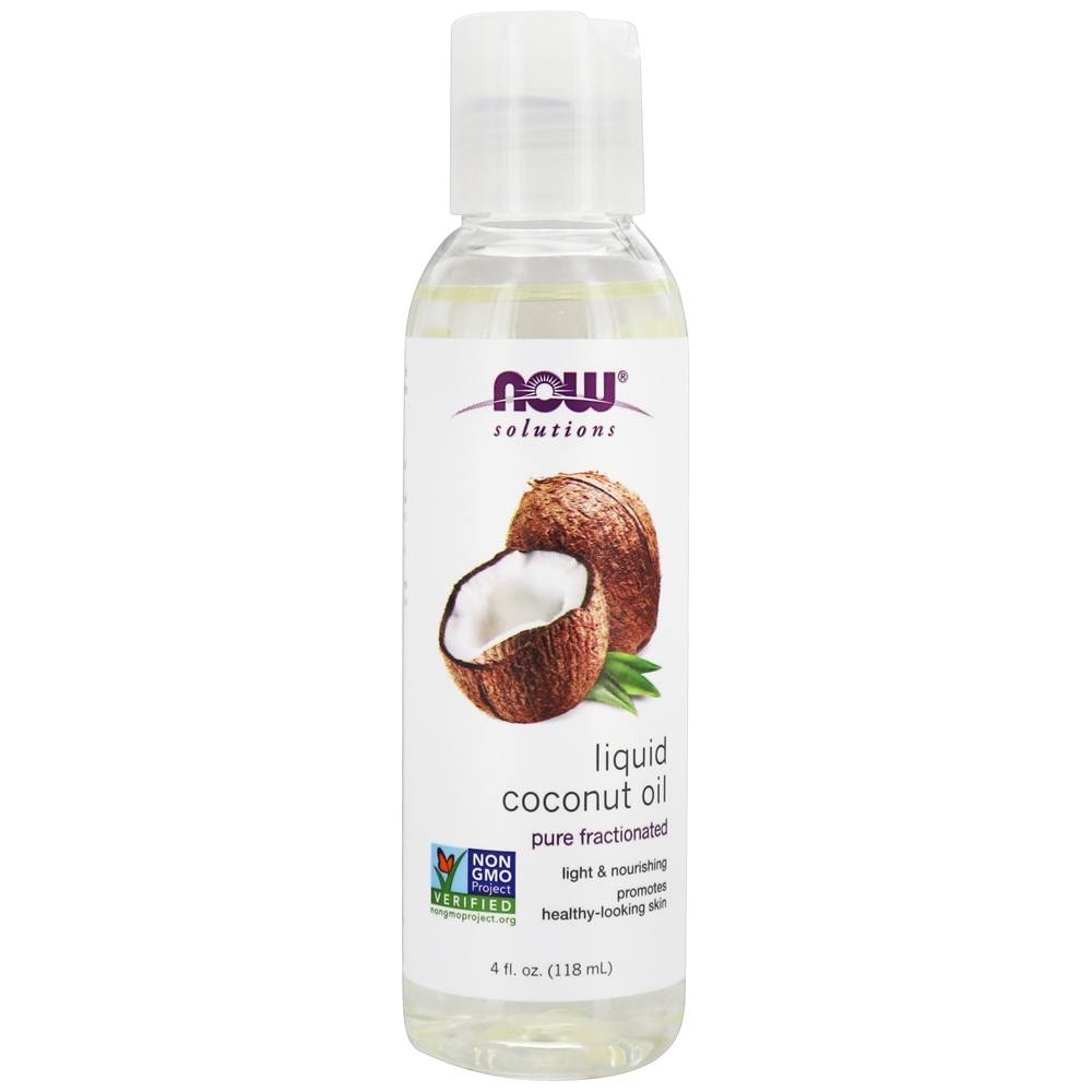 NOW Solutions Pure Óleo de Coco Líquido Fracionado - 4 fl. oz. NOW Foods