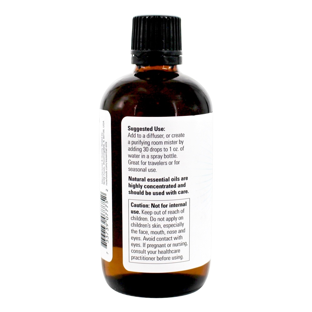 Limpar o óleo essencial de ar purificador de ar - 4 fl. oz. NOW Foods - Imagem 3