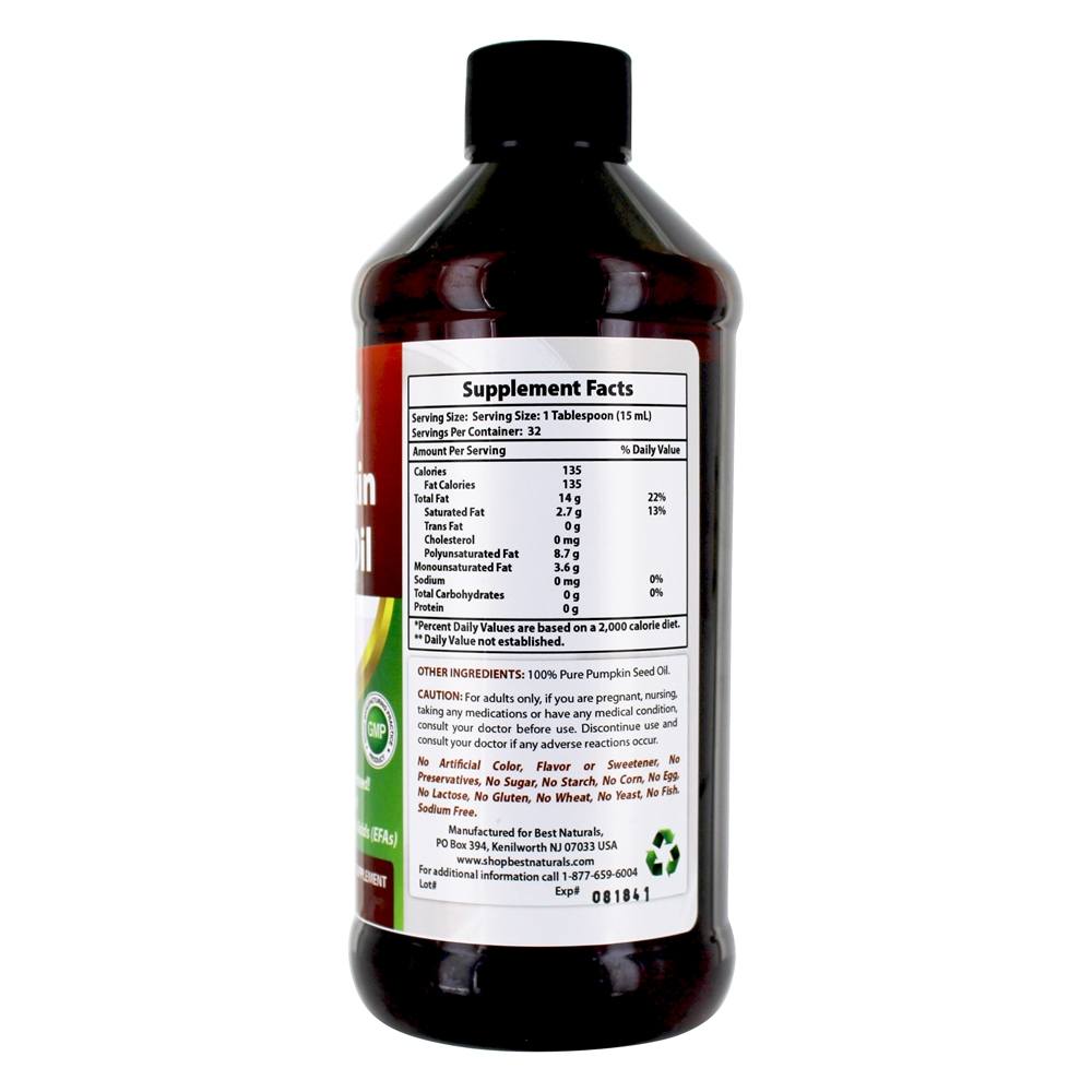 Óleo Nutritivo de Semente de Abóbora - 16 fl. oz. Best Naturals - Imagem 2