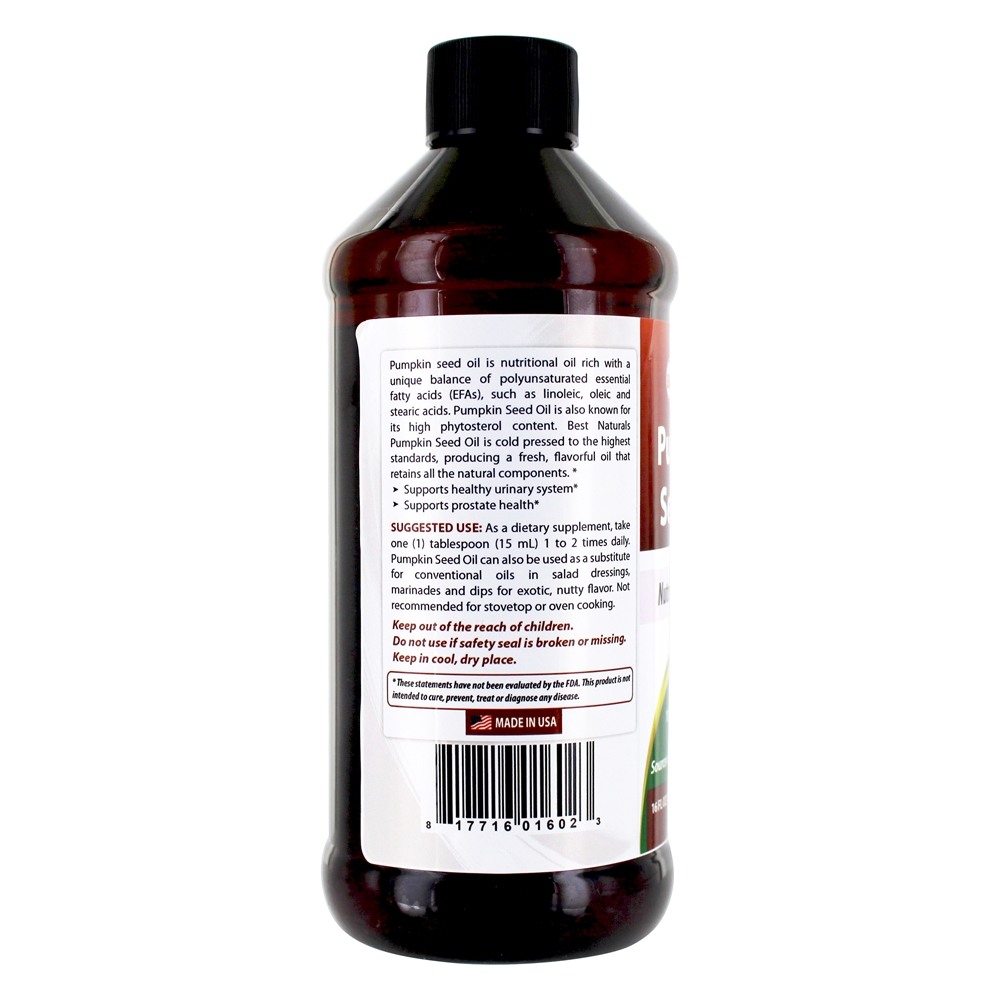 Óleo Nutritivo de Semente de Abóbora - 16 fl. oz. Best Naturals - Imagem 3