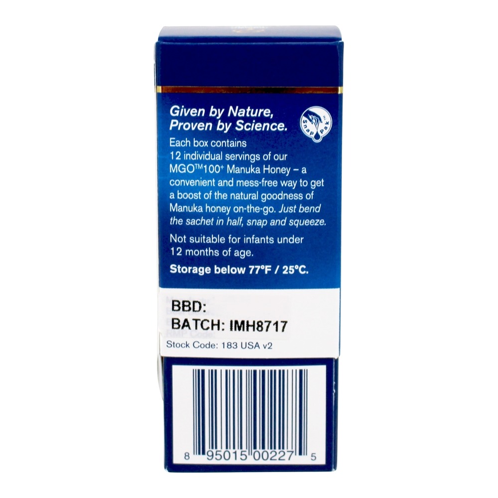 Manuka Honey On-The-Go MGO 100 + - 12 Saquinho (s) Manuka Health - Imagem 3