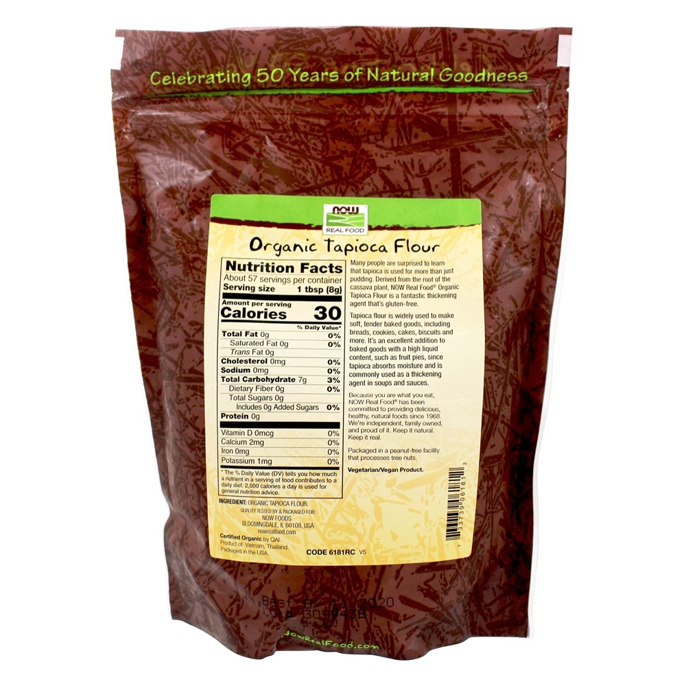 Farinha de Tapioca Orgânica - 16 oz. NOW Foods - Imagem 2