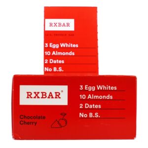 Comprar proteína bar box chocolate cereja - 12 barras rxbar preço no brasil barras de proteínas barras nutricionais suplemento importado loja 159 online promoção -