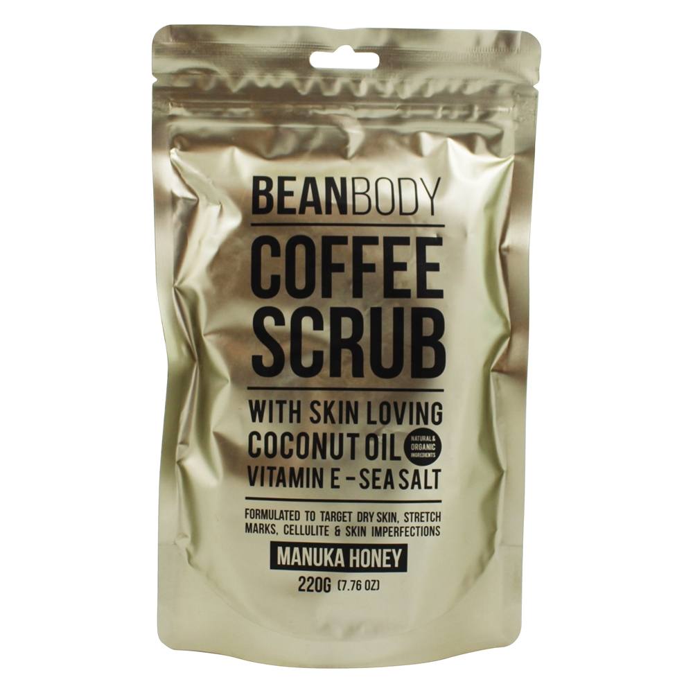 Esfoliação corporal Manuka Honey Coffee - 7.76 oz. Bean Body