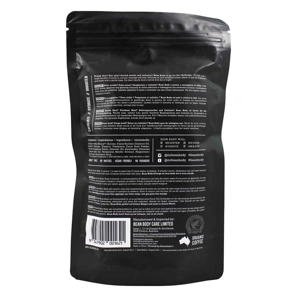 Esfoliação Corporal de Café Peppermint - 7.76 oz. Bean Body - Imagem 2