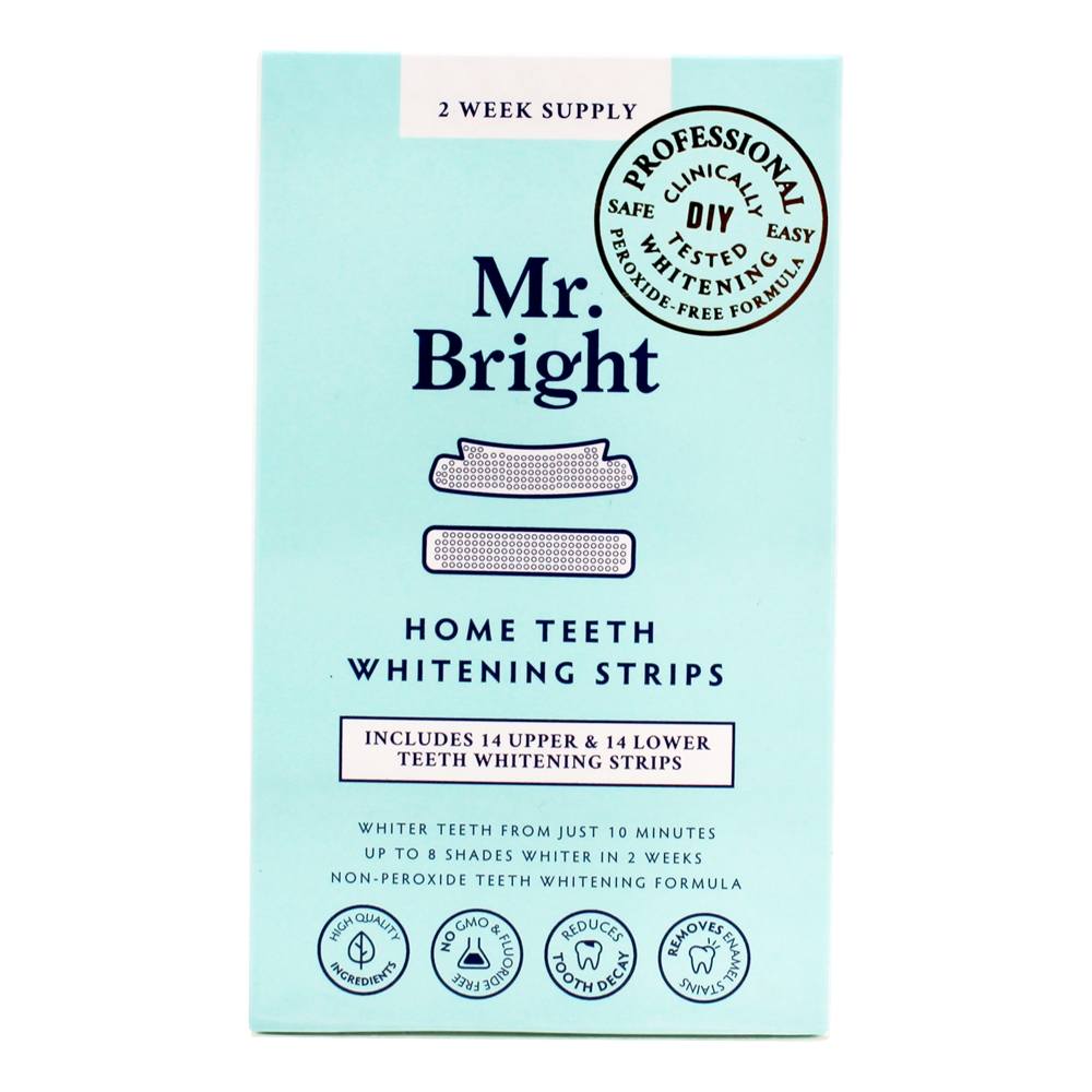 Tiras para clareamento de dentes em casa Mr. Bright