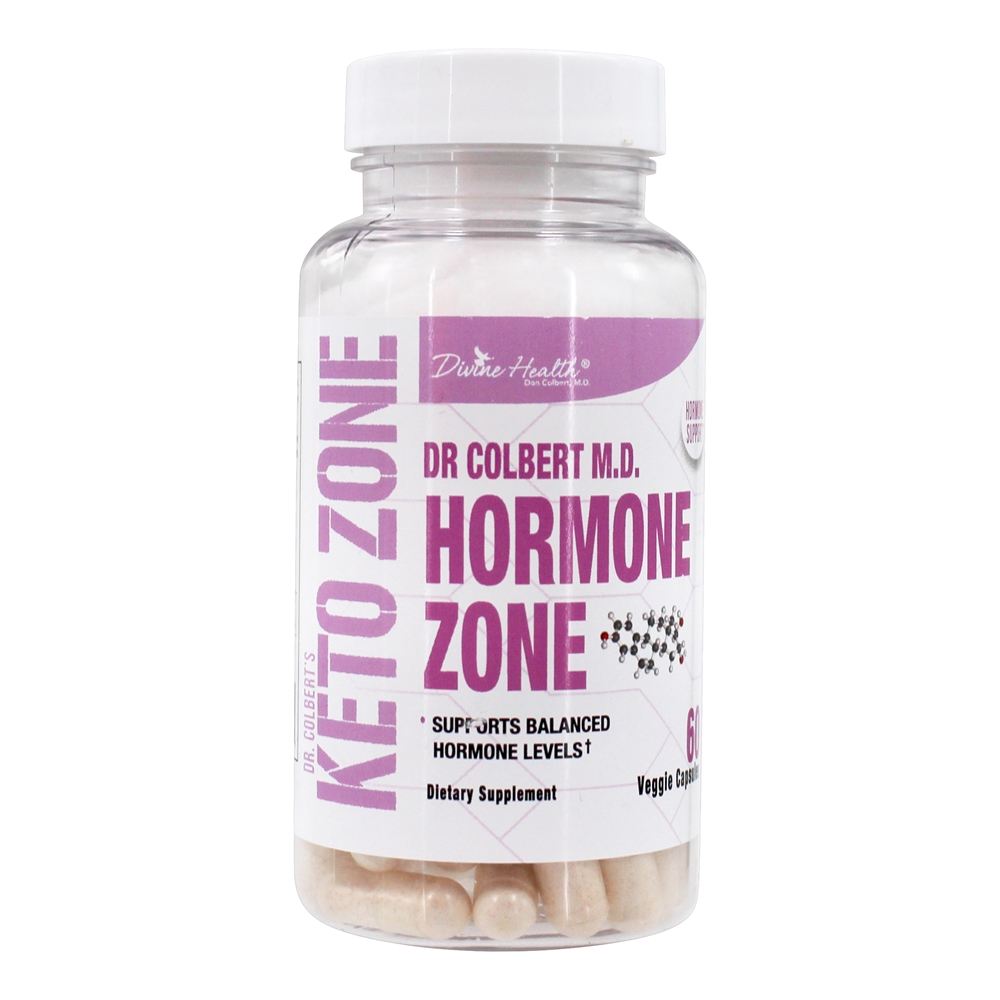 Zona Hormonal do Dr. Keto Zone do Dr. Colbert - 60 Cápsula (s) vegetal (s) Divine Health