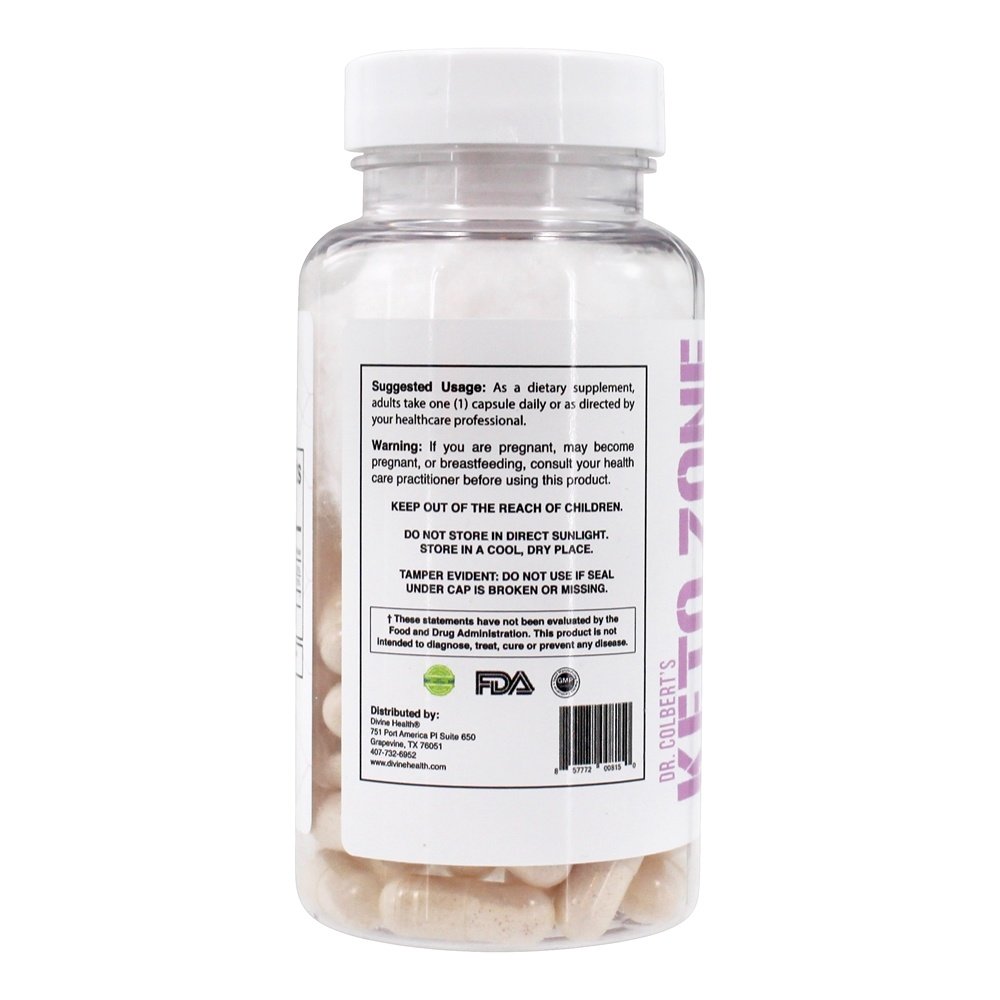 Zona Hormonal do Dr. Keto Zone do Dr. Colbert - 60 Cápsula (s) vegetal (s) Divine Health - Imagem 3