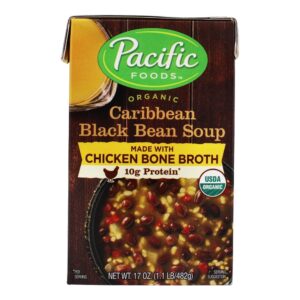 Comprar sopa de feijão preto caribenha orgânica com caldo de osso de galinha - 17 oz. Pacific foods preço no brasil alimentos & lanches sopa suplemento importado loja 23 online promoção -