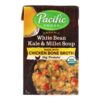 Comprar kale de feijão branco orgânico & sopa de painço com sopa de caldo de osso de galinha - 17 oz. Pacific foods preço no brasil alimentos & lanches temperos e especiarias suplemento importado loja 7 online promoção -