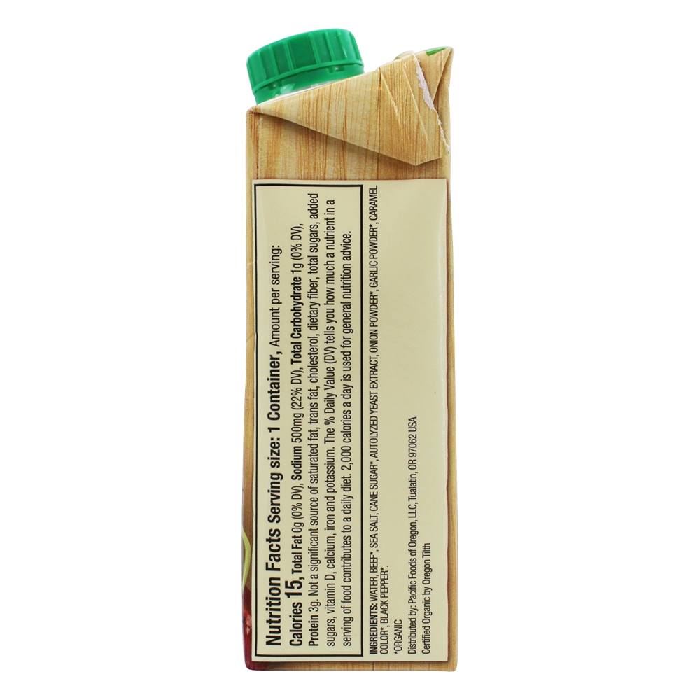 Caldo de carne orgânica - 8 fl. oz. Pacific Foods - Imagem 2