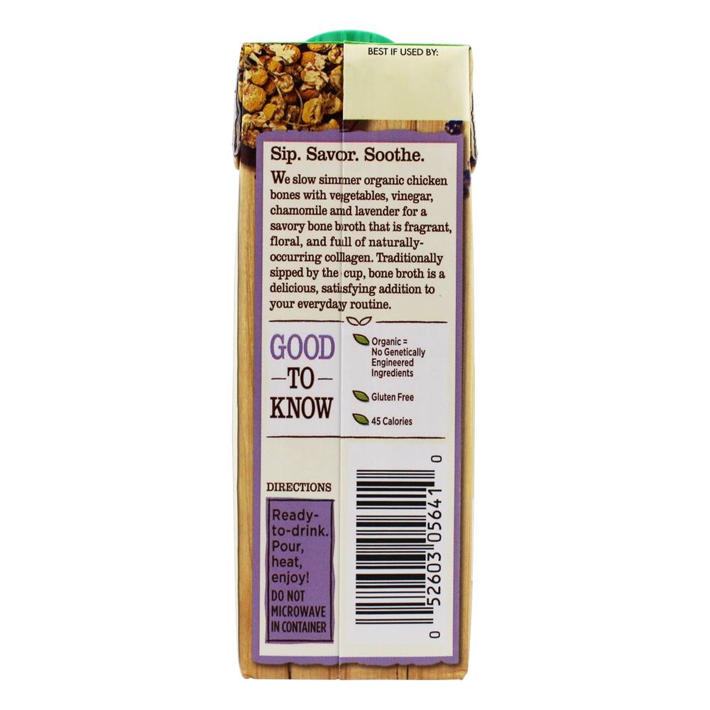 Caldo de osso de frango orgânico com camomila e lavanda - 8 fl. oz. Pacific Foods - Imagem 3