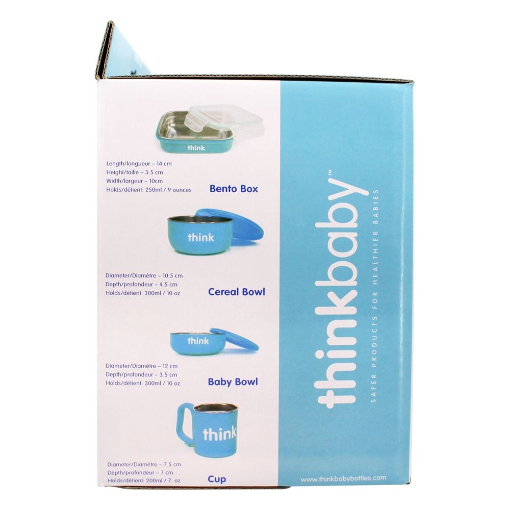 O conjunto completo de alimentação sem BPA azul - 1 conjunto (s) Thinkba - Imagem 3