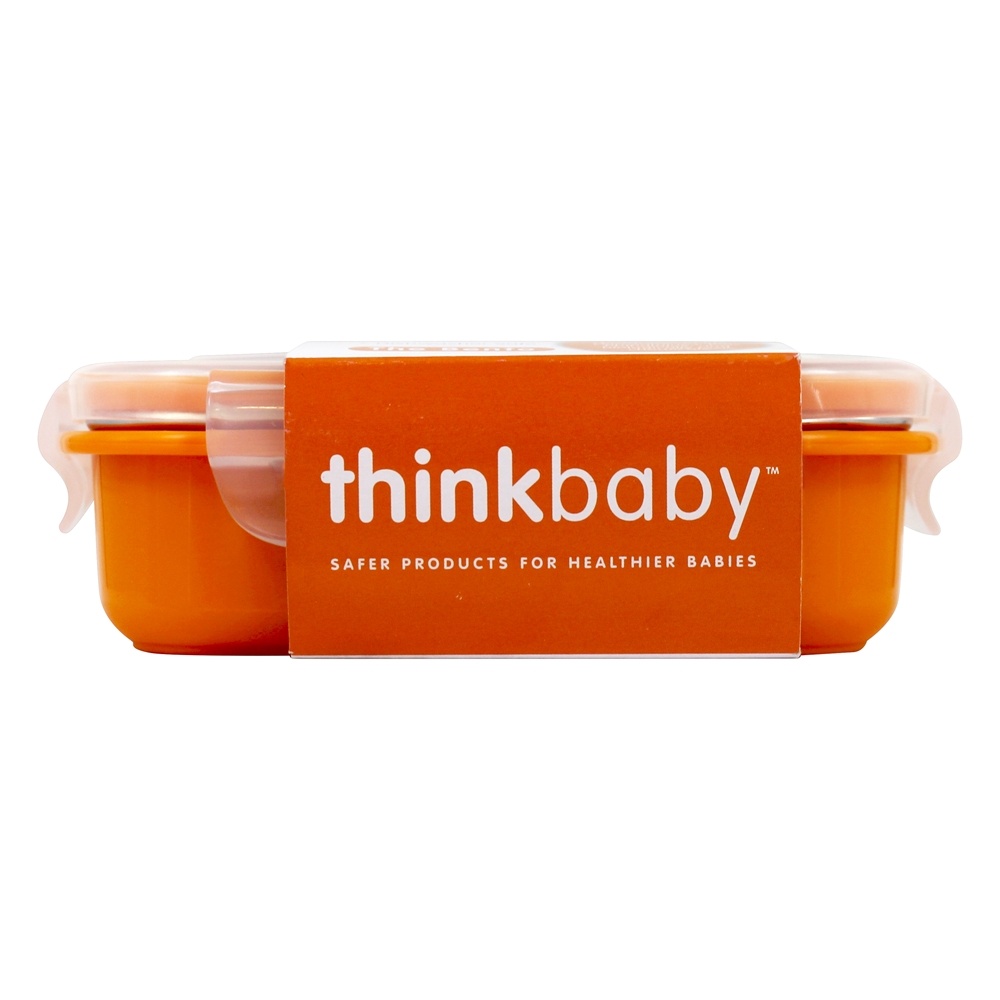 Contêiner de viagem Bento On-The-Go gratuito para BPA, laranja Thinkba