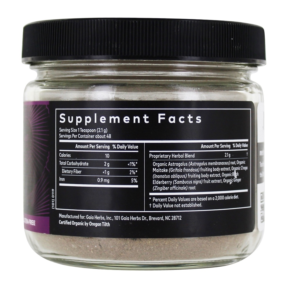 Pó de brilho imune - 3.53 oz. Gaia Herbs - Imagem 2