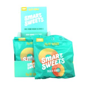 Comprar pêssego gomoso tangy anéis de pêssego - 12 malas smartsweets preço no brasil alimentos & lanches doces suplemento importado loja 99 online promoção -