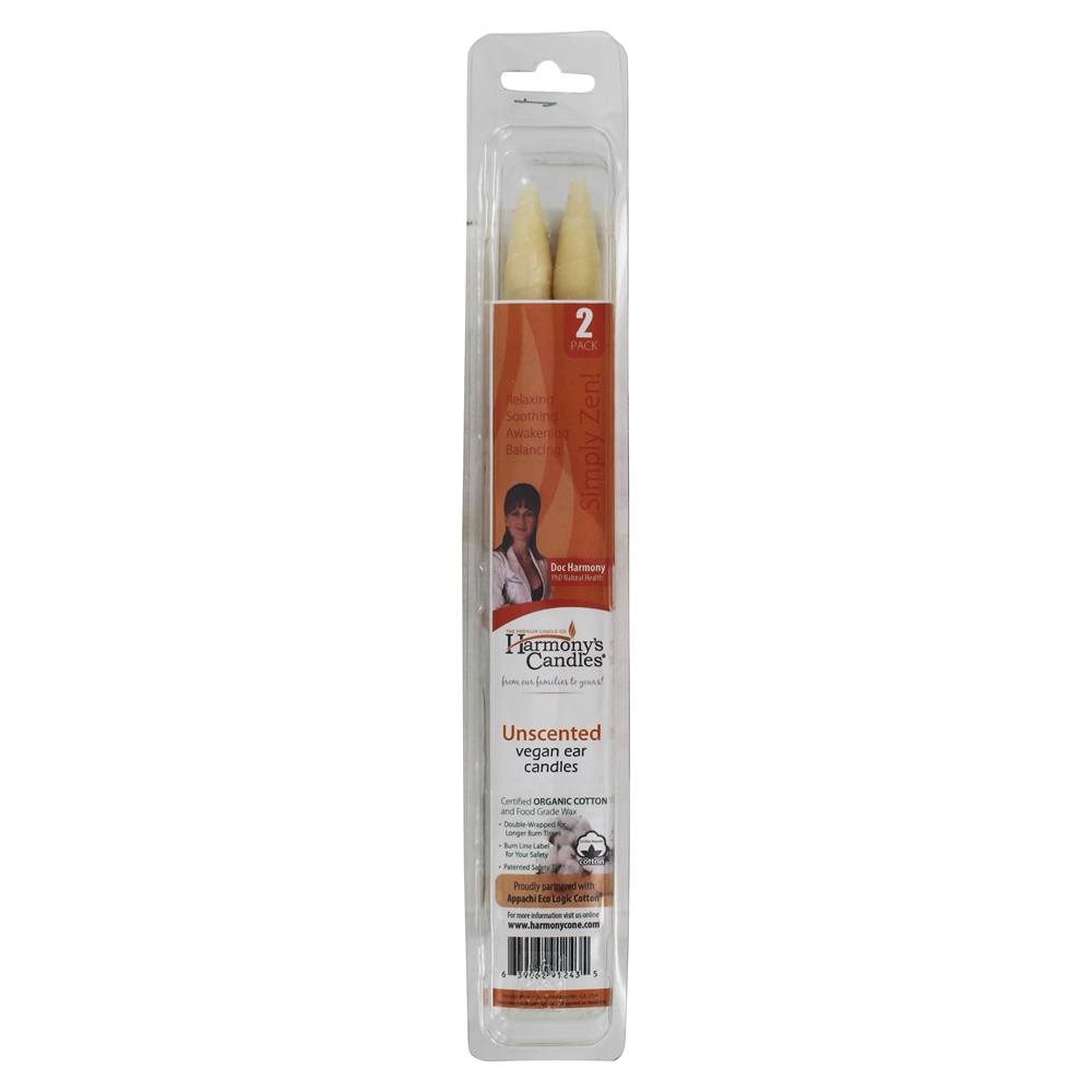 Velas de ouvido vegano sem perfume - Pacote 2 Harmony's Ear Candles - Imagem 2