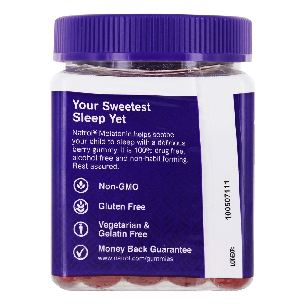 Crianças Melatonina Gummies Sleep Support Berry - 90 Contagem Natrol - Imagem 3
