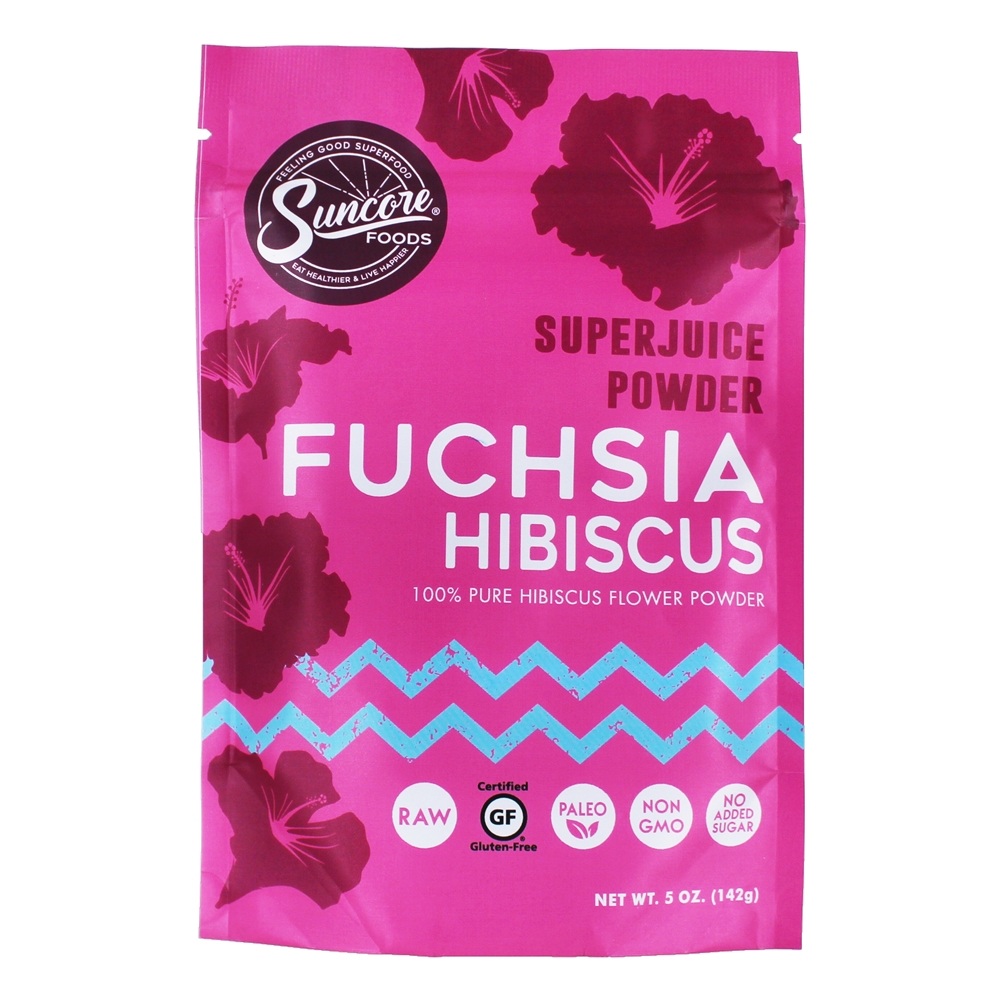 Super Suco Superfood Em Pó Fúcsia Hibiscus - 5 oz. Suncore Foods