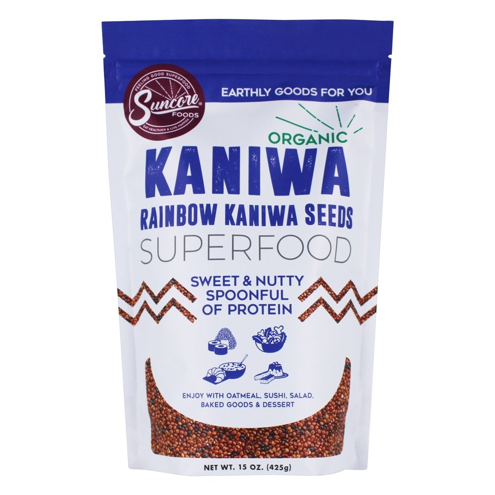 Sementes orgânicas de Kaniwa Rainbow Kaniwa Superfood - 15 oz. Suncore Foods