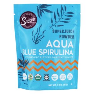 Comprar spirulina azul orgânico do aqua do pó de superfood do suco super - 2 oz. Suncore foods preço no brasil alimentos & lanches bebidas & misturas de superalimentos suplemento importado loja 25 online promoção -