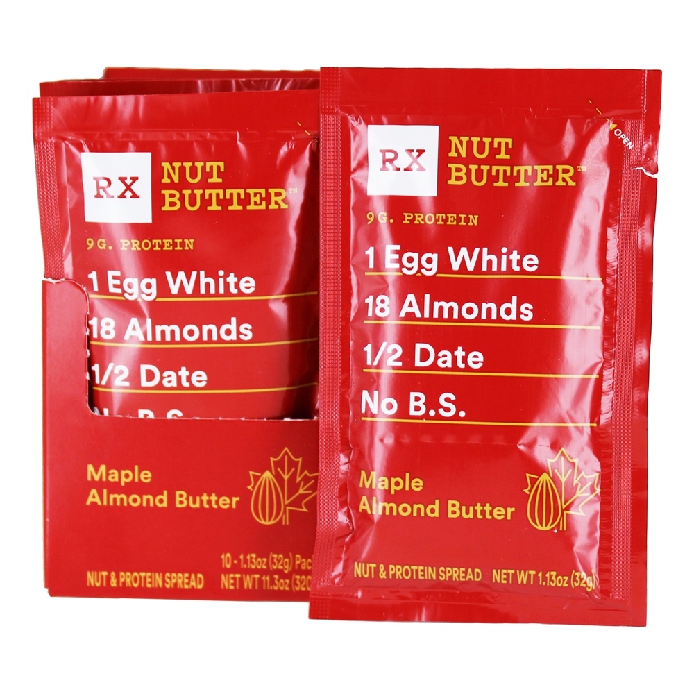Porca de Amêndoa e Proteína Spread Box Maple - 10 Pacote (s) RXBAR