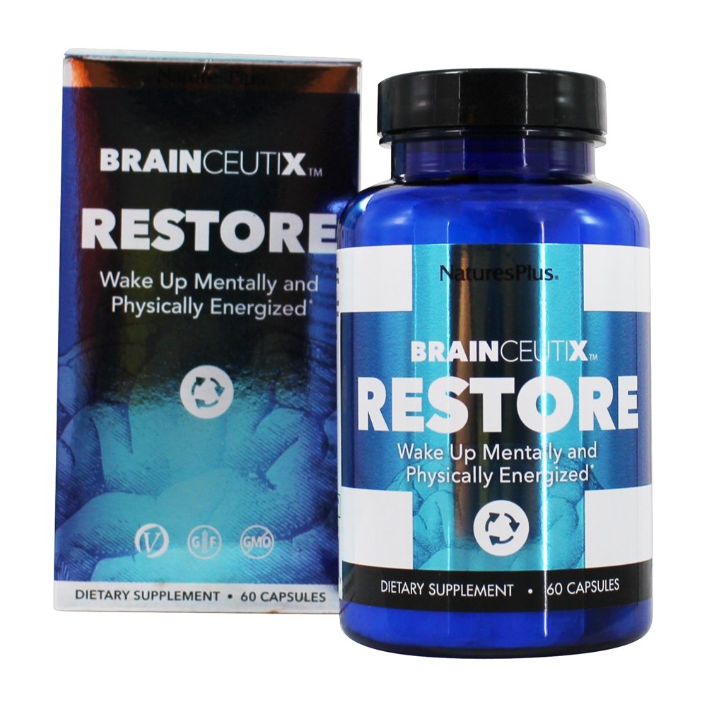 BrainCeutix Restore Energy Formula - Cápsulas 60 Natures Plus