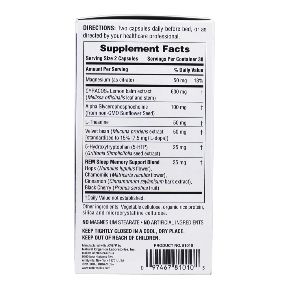 BrainCeutix Restore Energy Formula - Cápsulas 60 Natures Plus - Imagem 3