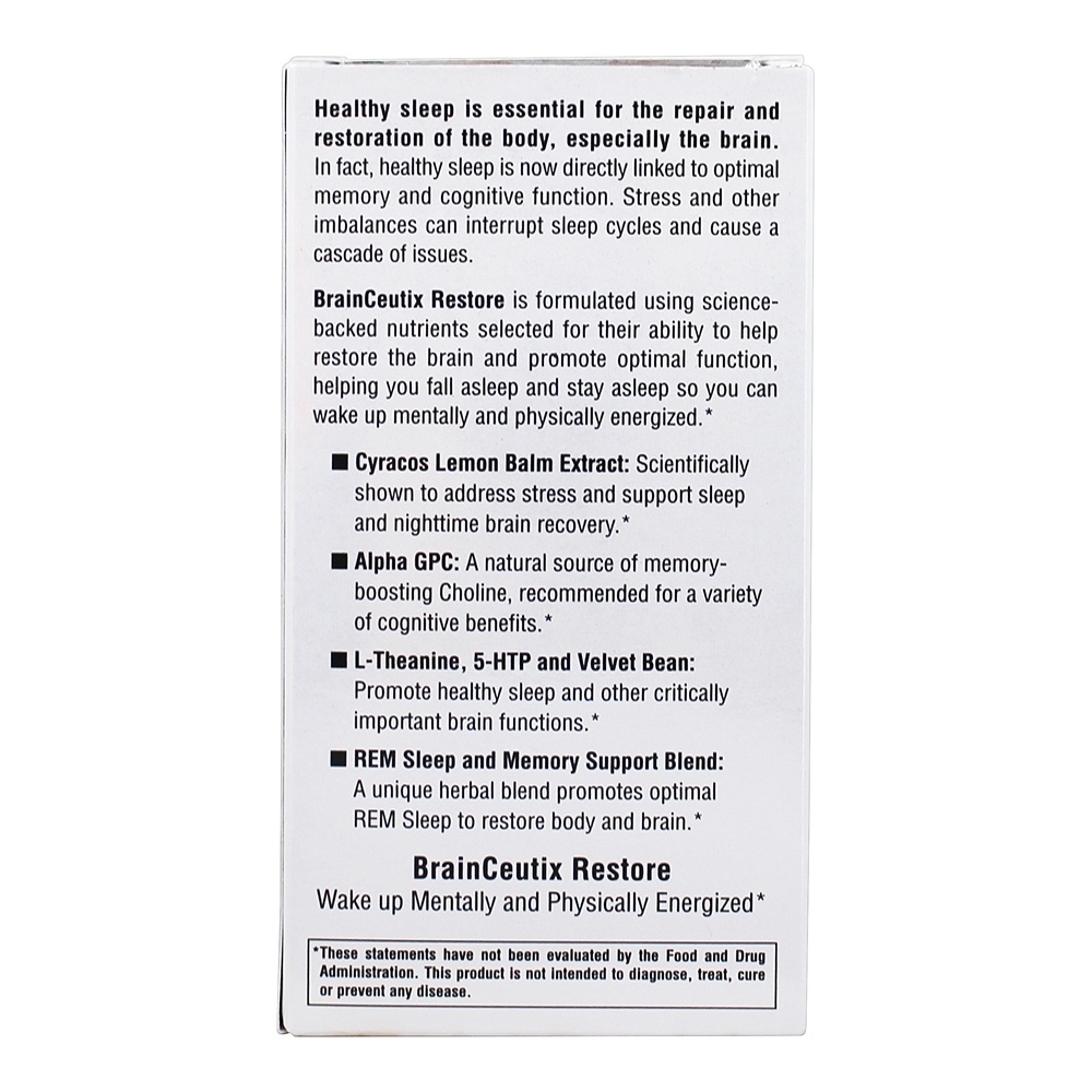 BrainCeutix Restore Energy Formula - Cápsulas 60 Natures Plus - Imagem 4
